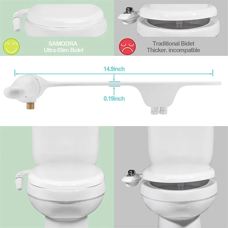 Bidet Adjustable Water Pressure Bathroom Hygienic Shower