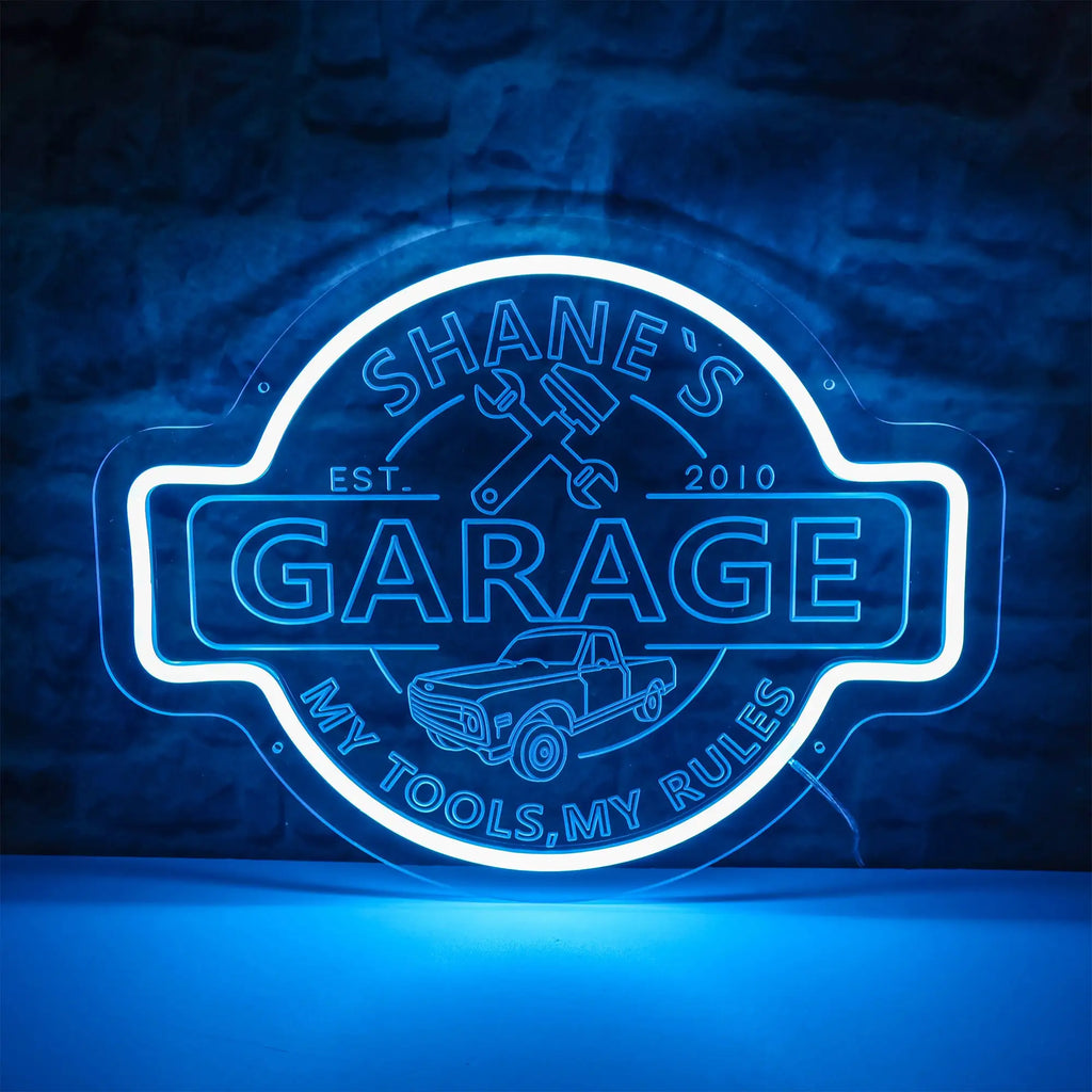 Custom Garage Neon Signs
