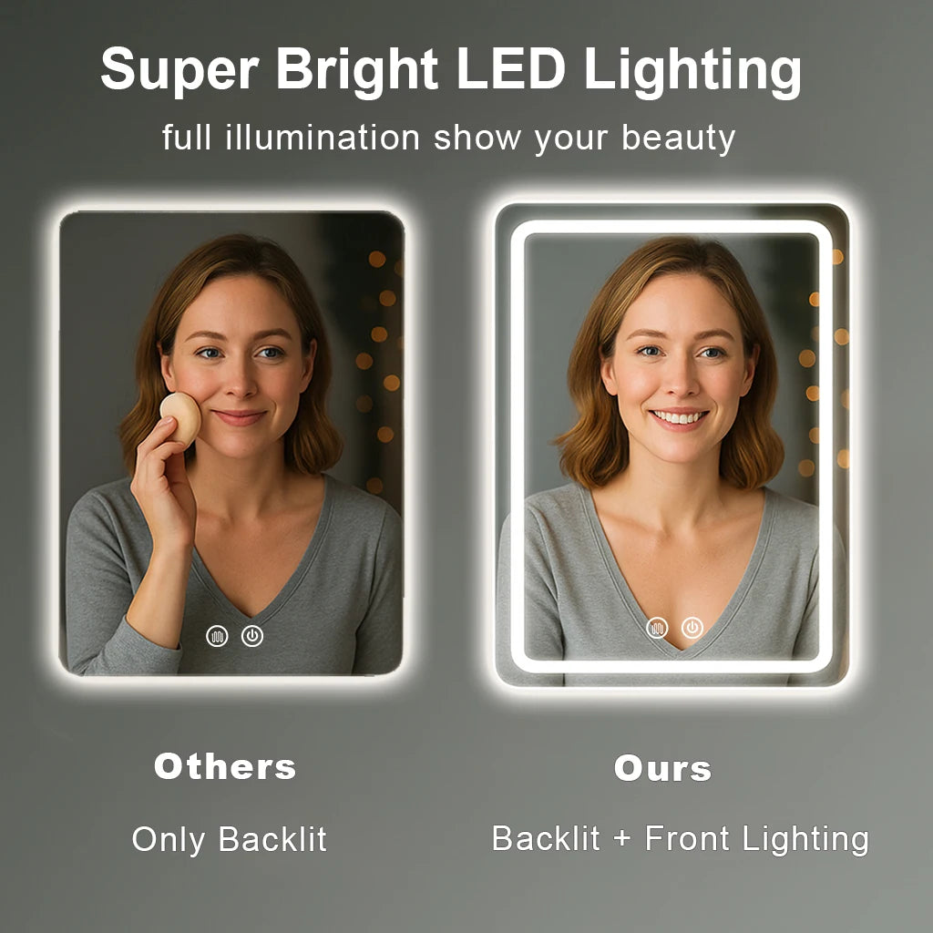 20x28 inch LED Bathroom Mirror  with Backlit Lights Fogless