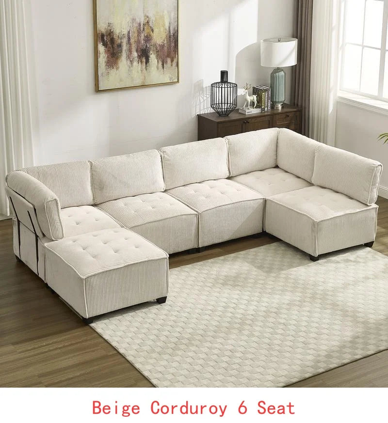 Modular Sectional Sofa U-Shaped Couch