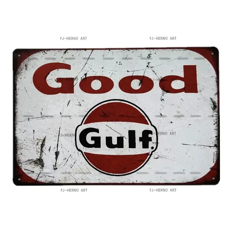 Vintage Motor Oil Gas Car Tin Sign