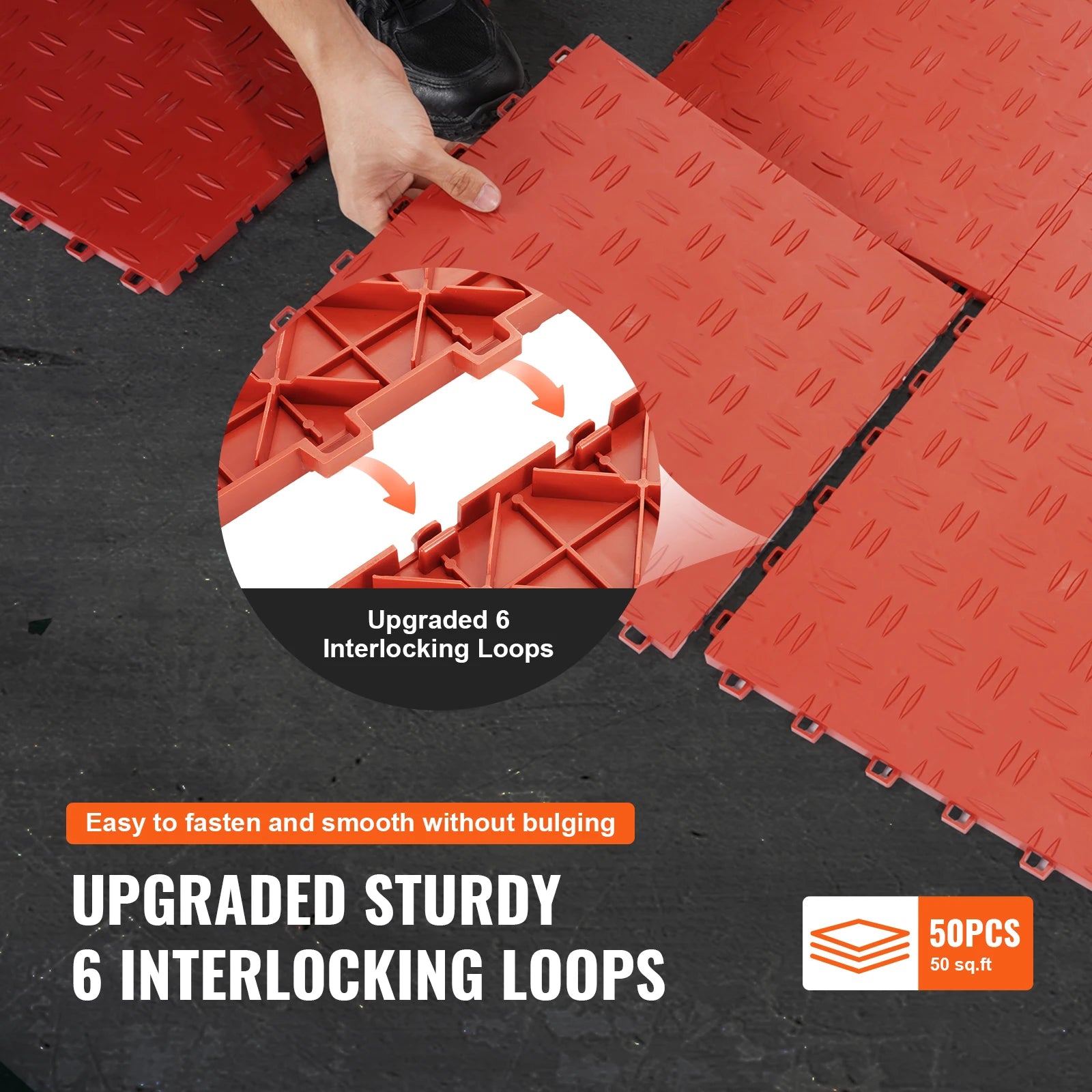 Interlocking 50 Pack Garage Floor Covering
