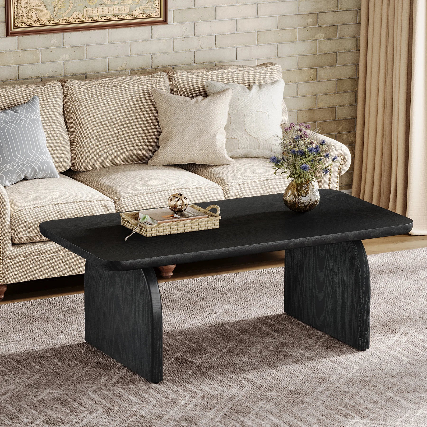 Farmhouse Rectangular Coffee Table,