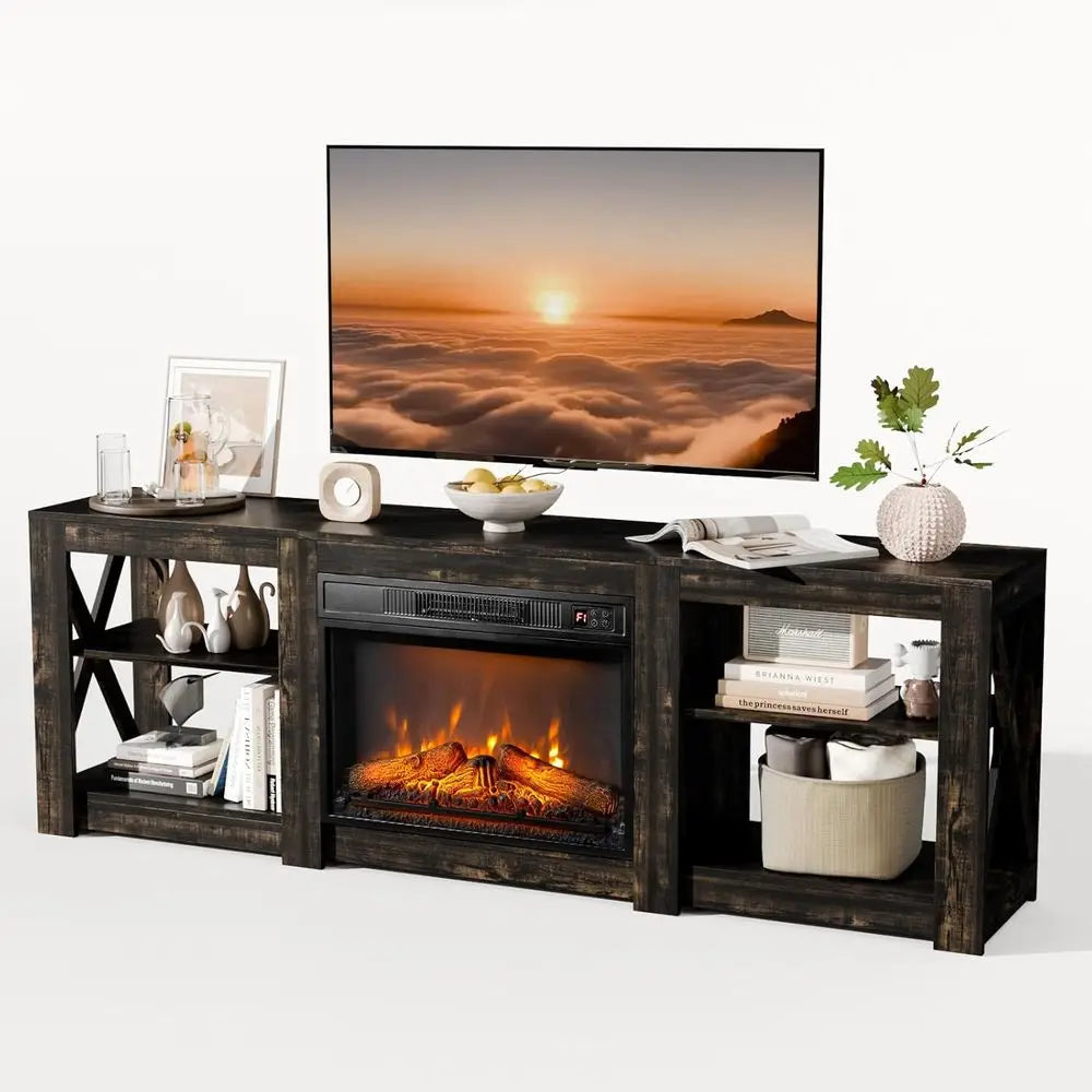 Fireplace TV Stand for up to 80 inch TVs,