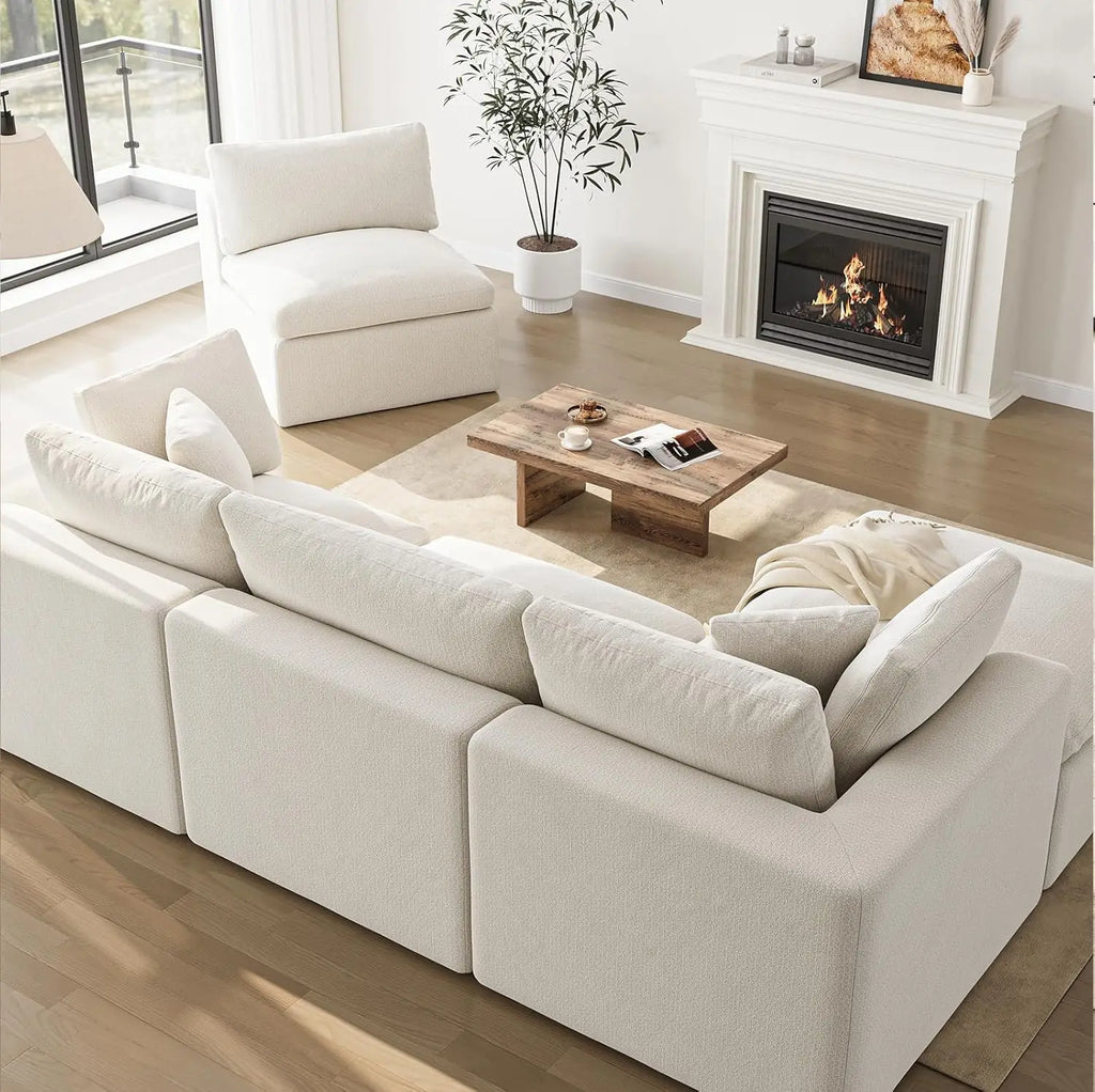 Cloud Sectional Couches for Living Room | 108 Inch L-Shaped
