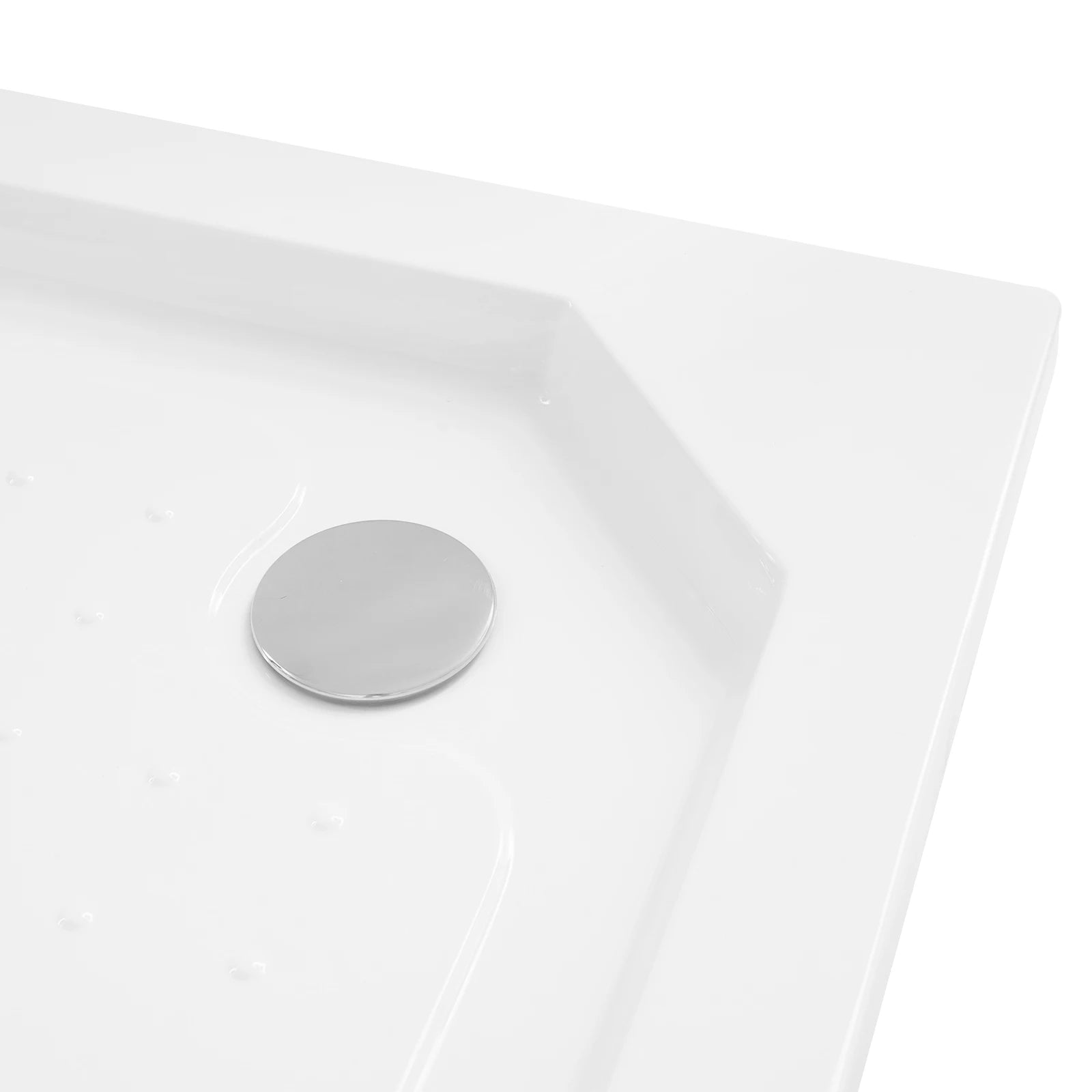 85*85*14cm Shower Base with Drain Hose 260kg/570lbs