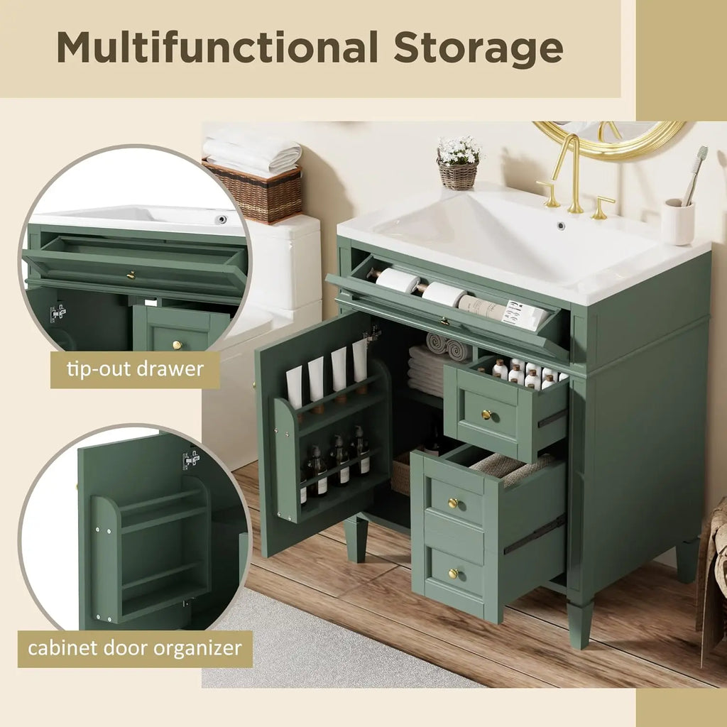 30" Bathroom Vanity with Sink,