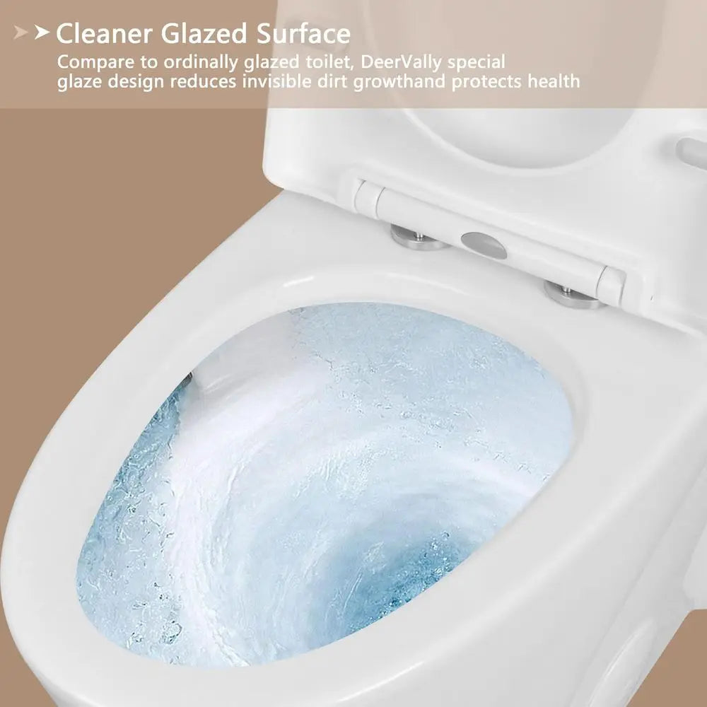 One Piece Toilet, Dual Power Flush,