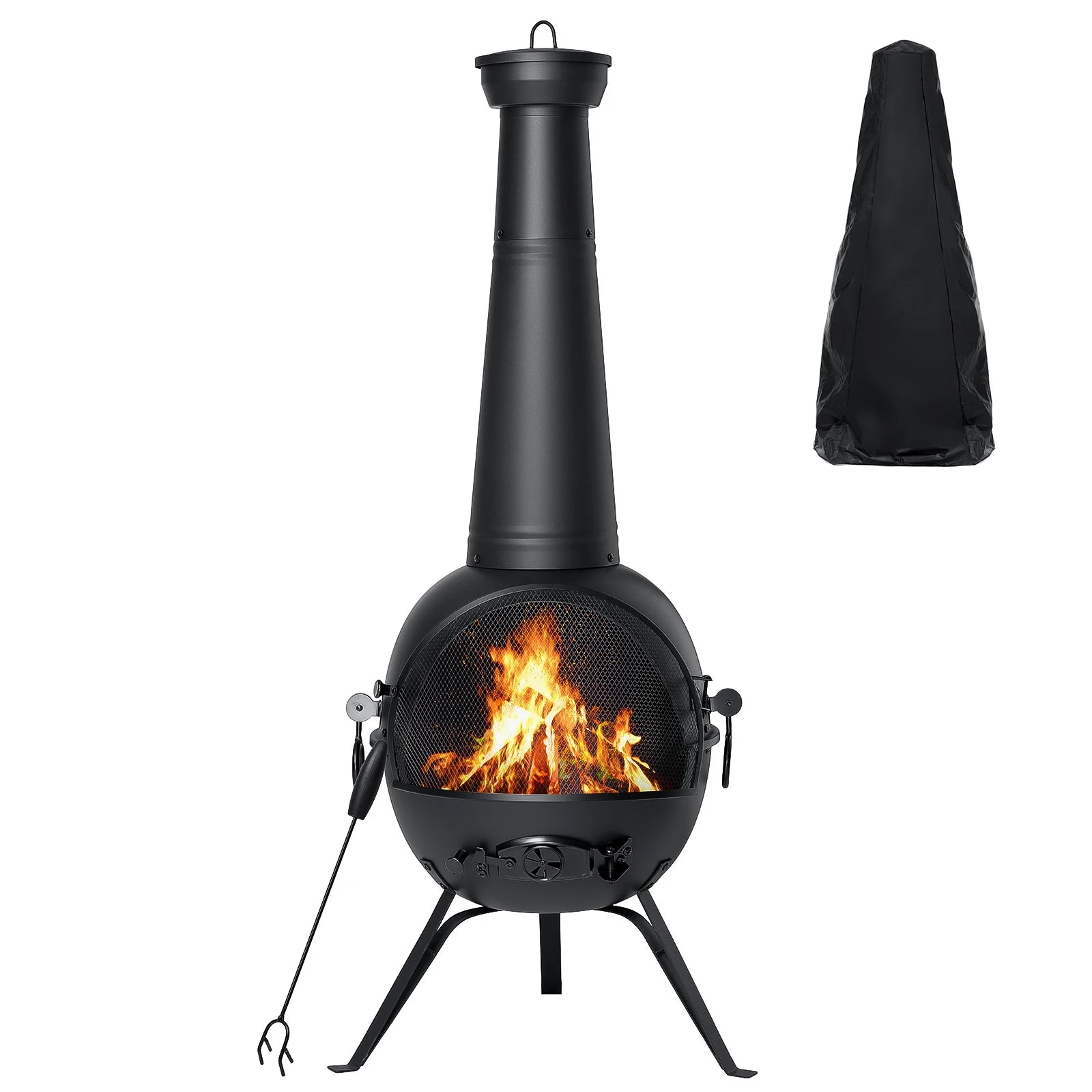Fire Outdoor Chiminea Fireplace Deck or Patio