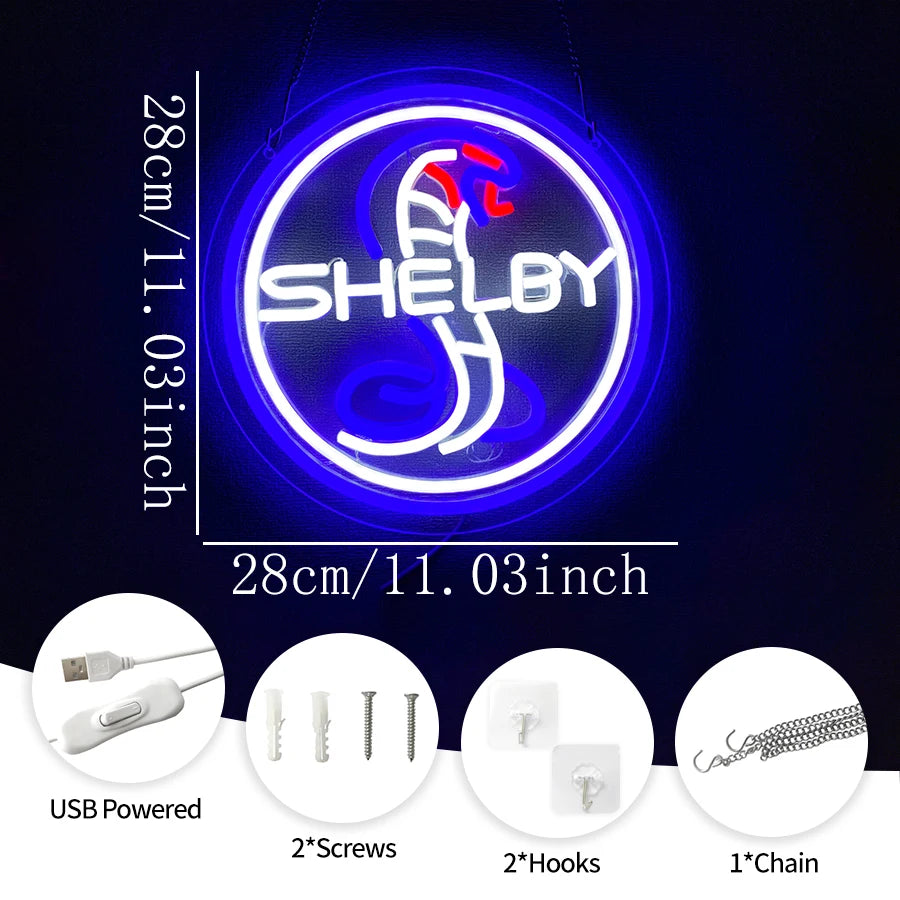 Shelby Neon Lights, Shelby Cobra