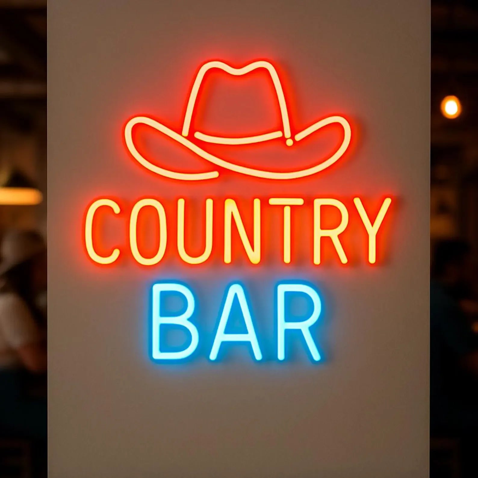 Country Bar Neon Sign,