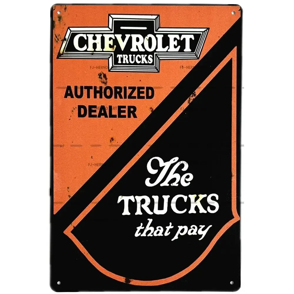 Vintage Motor Oil Gas Car Tin Sign