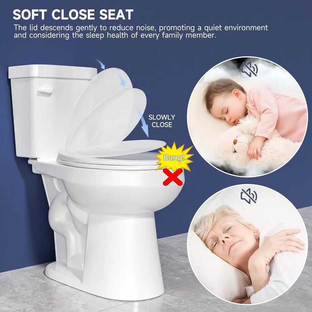 Tall Toilet 20 Inch for Seniors - 1.1/1.6 GPF Dual Flush