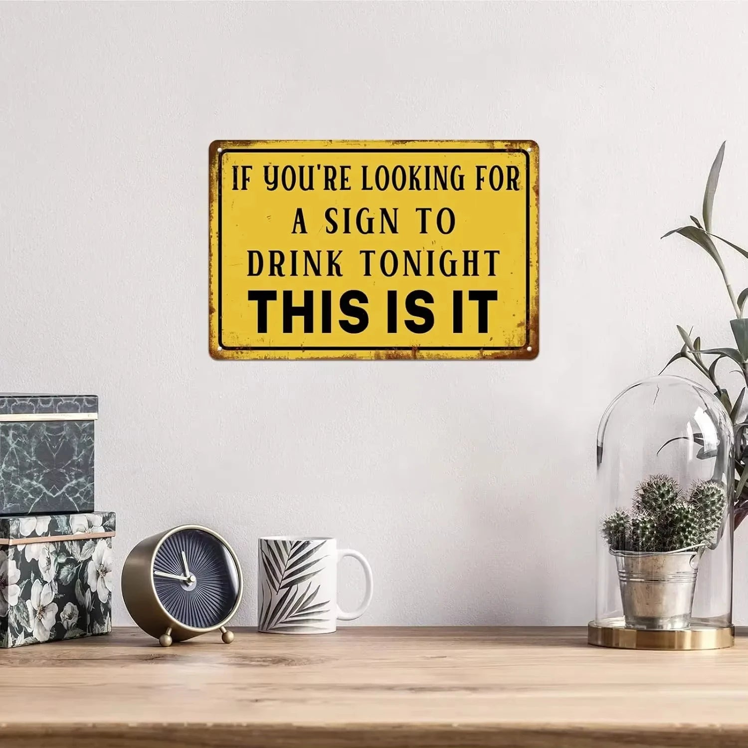 Metal Tin Sign Funny Sarcasm Wall Decor