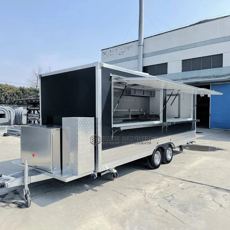 Fast Food Truck Mobile BBQ Trailer Ice Cream