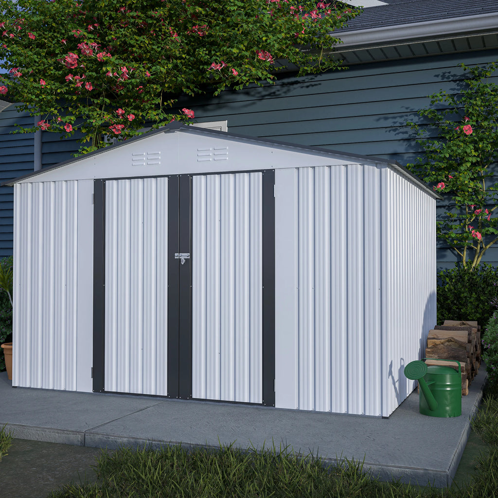LZBEITEM 10X8 FT Outdoor Storage Shed,