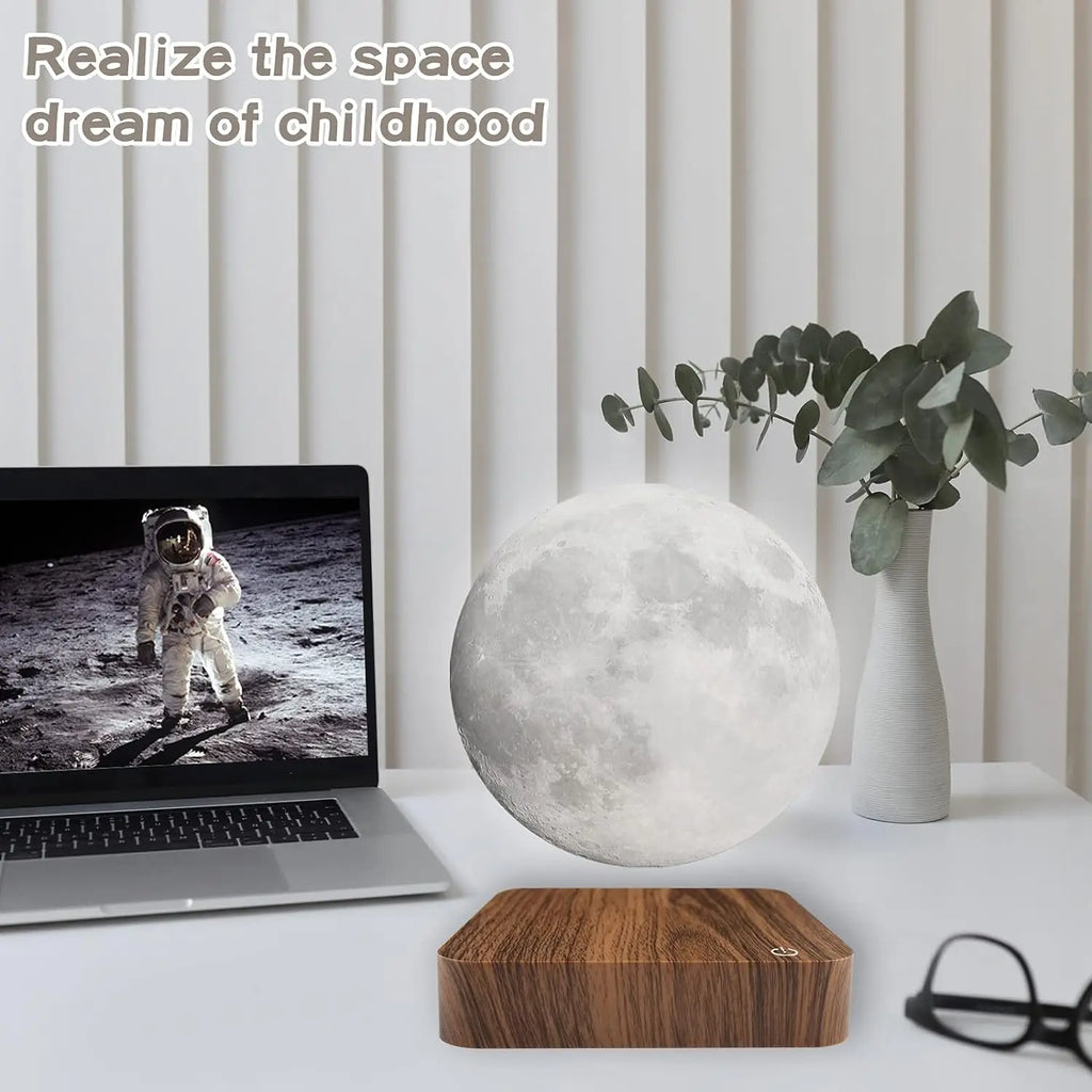 Magnetic Floating Rotating Moon Lamp, 3 Color