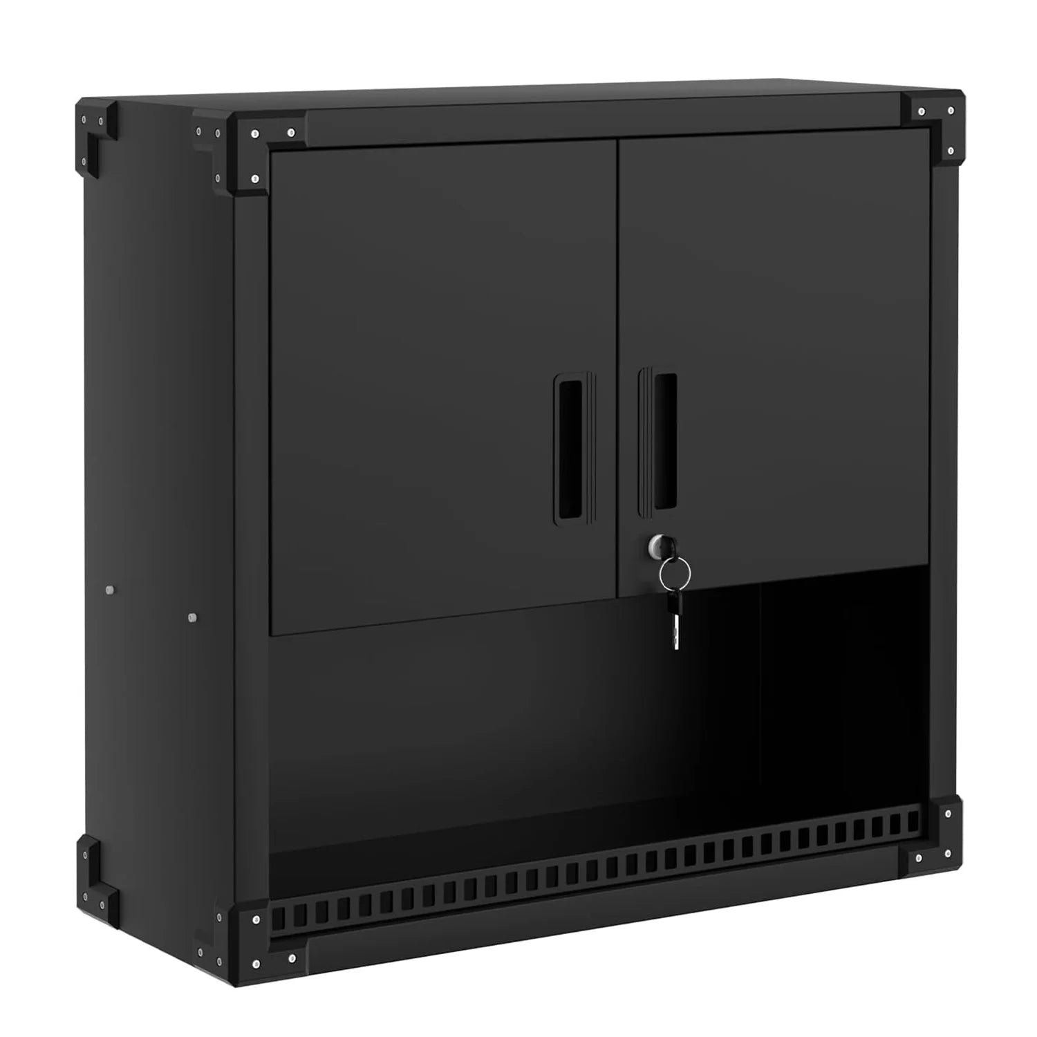 Metal Garage Wall Cabinet with Doors and Shelves,