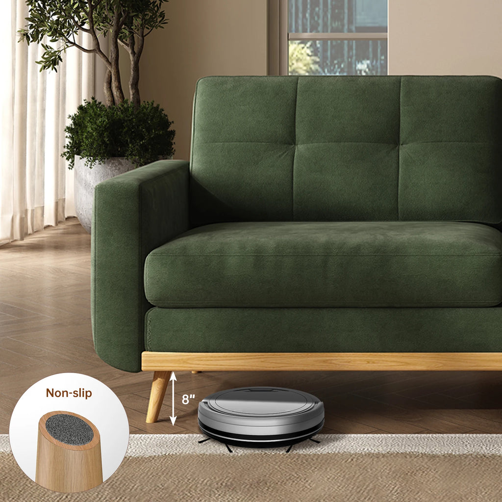 Modern Loveseat Sofa with Wooden Legs
