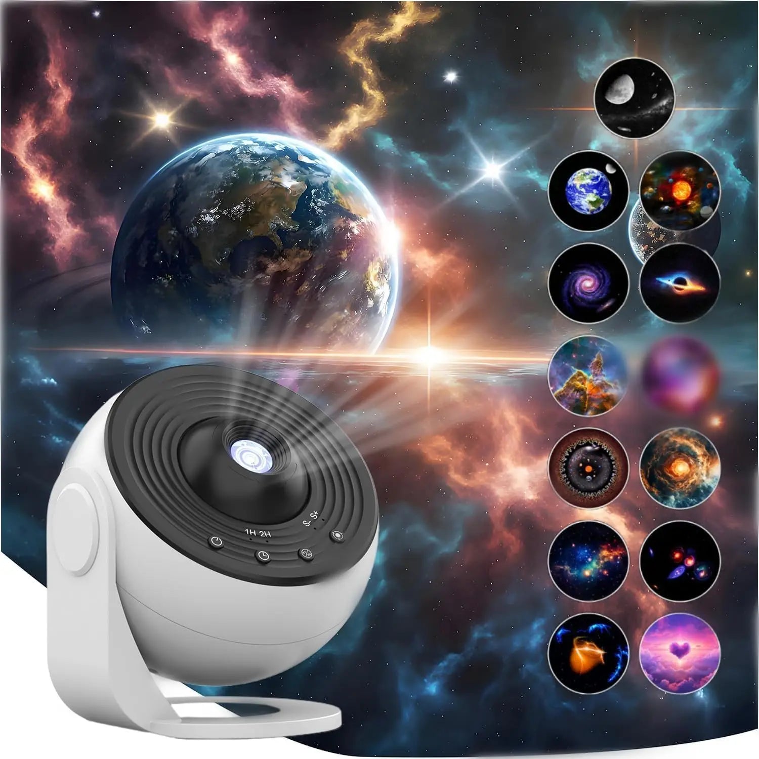 Upgrade Galaxy Projector Pro, 360 Rotating Star Light