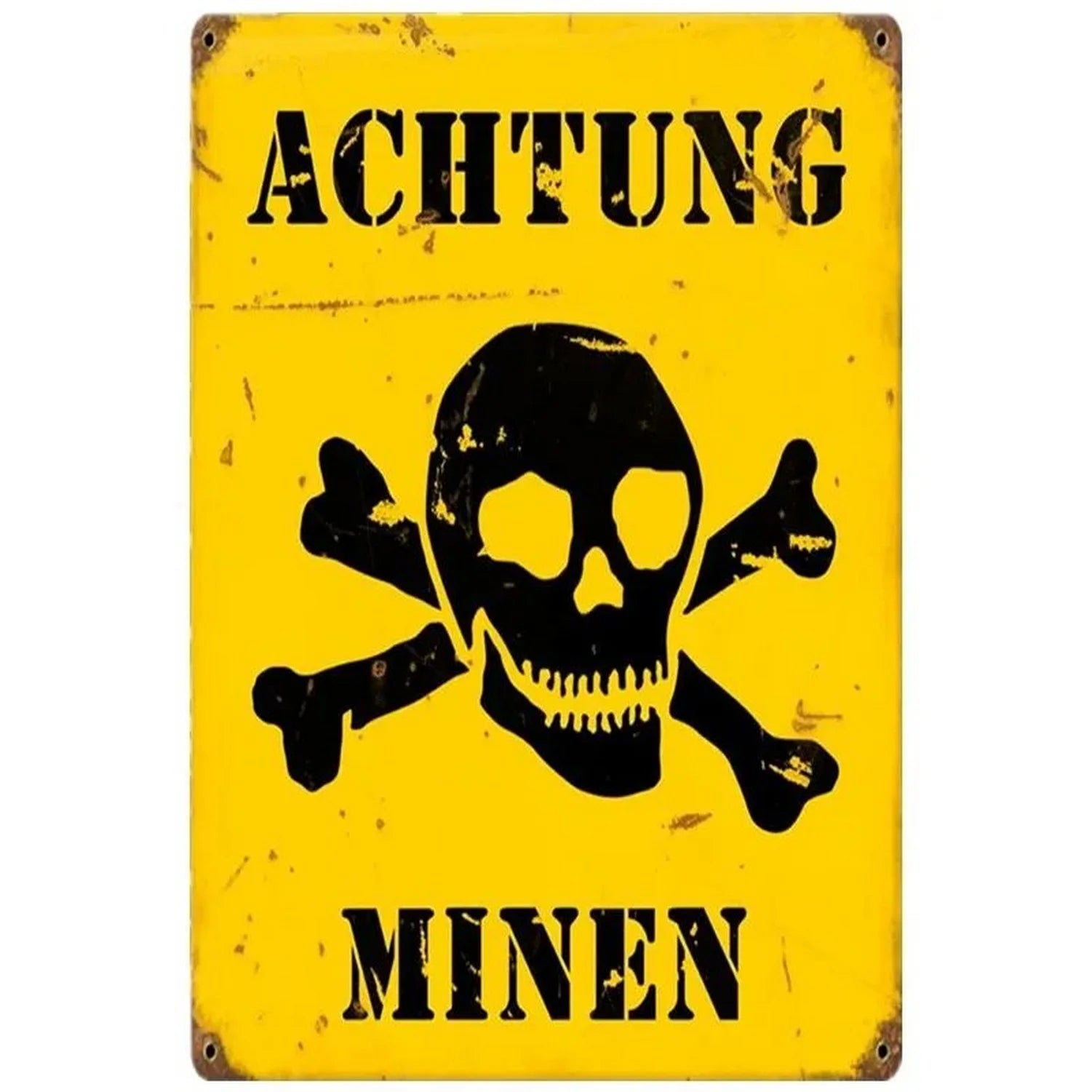 Warning Metal Tin Signs Wall Decoration