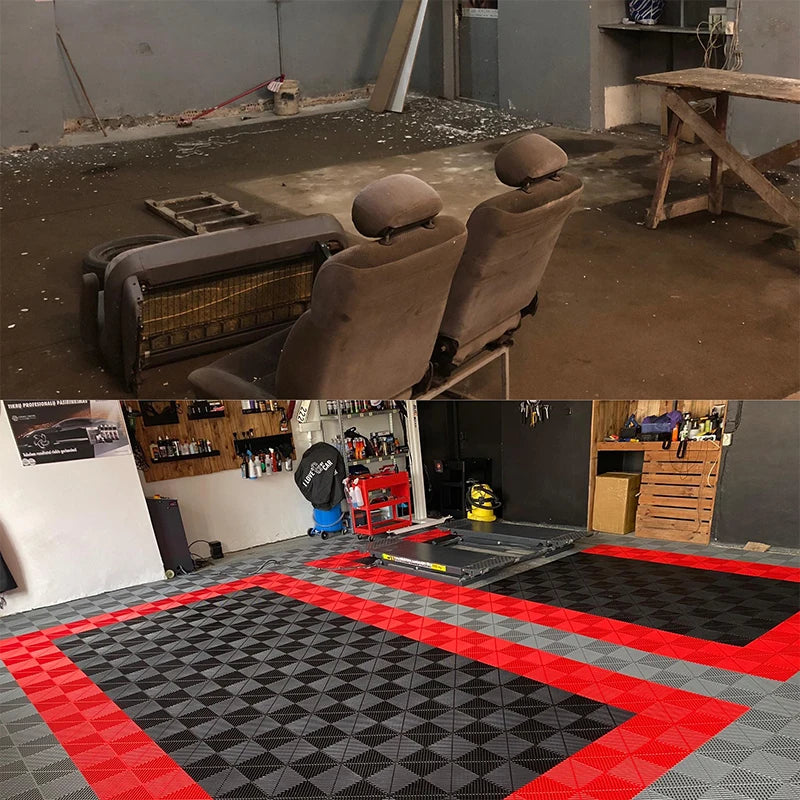 25PCS Garage Floor Mats