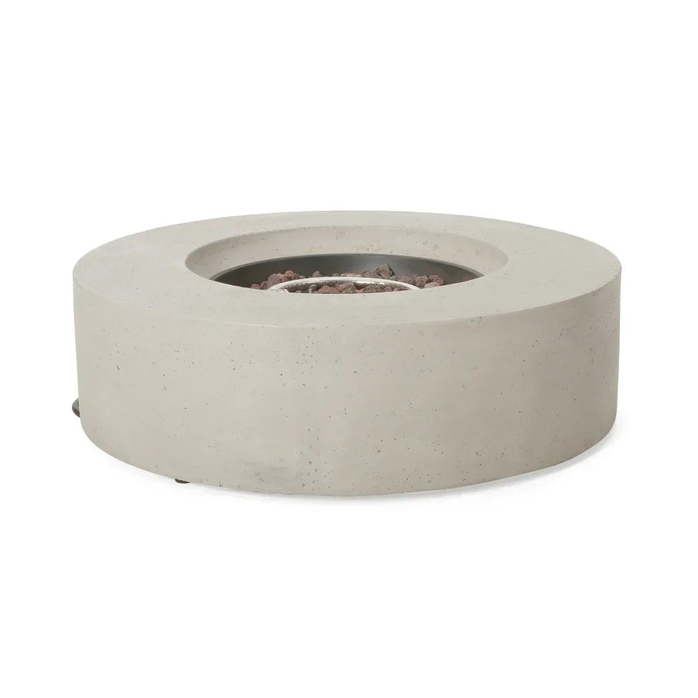 50000 BTU Round Outdoor Concrete Propane Fire Pit