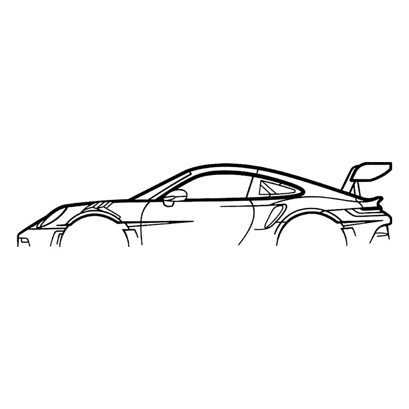 Car Silhouette Wall Art Sticker Vinyl