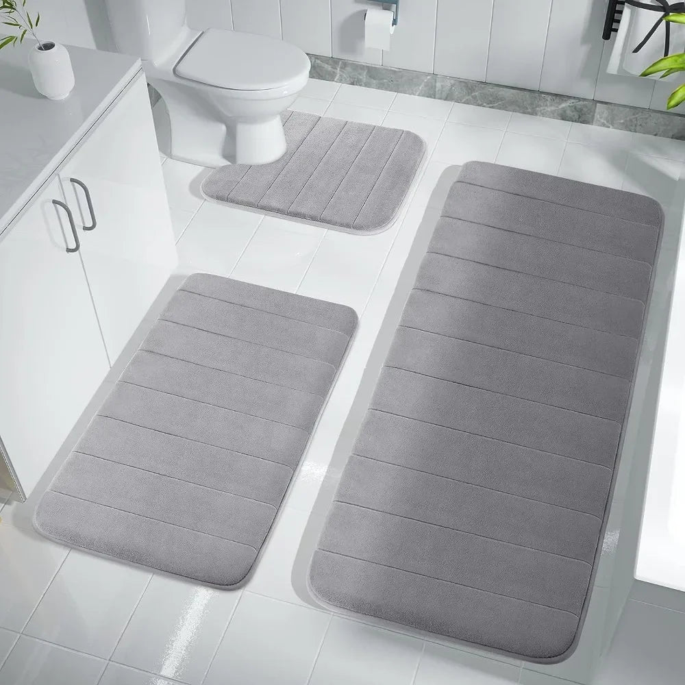 Super Absorbent Bath Mat Memory Foam non slip,