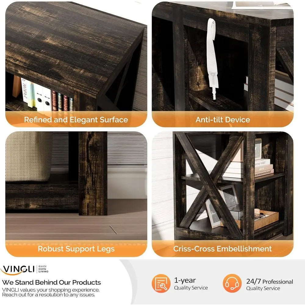 Fireplace TV Stand for up to 80 inch TVs,