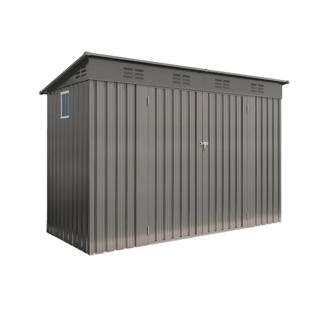 4 x 9 FT Outdoormetal garden Storage Shed