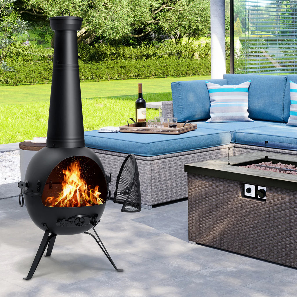 Fire Outdoor Chiminea Fireplace Deck or Patio