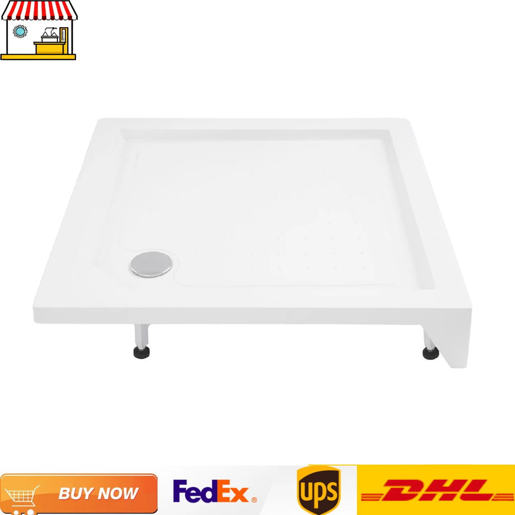 85*85*14cm Shower Base with Drain Hose 260kg/570lbs