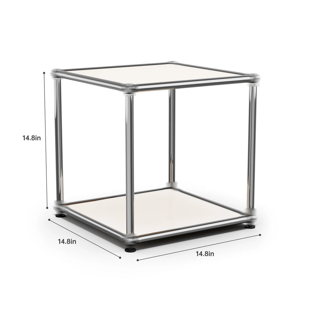 Storage Cabinet Stainless Metal Organizer TV Stand