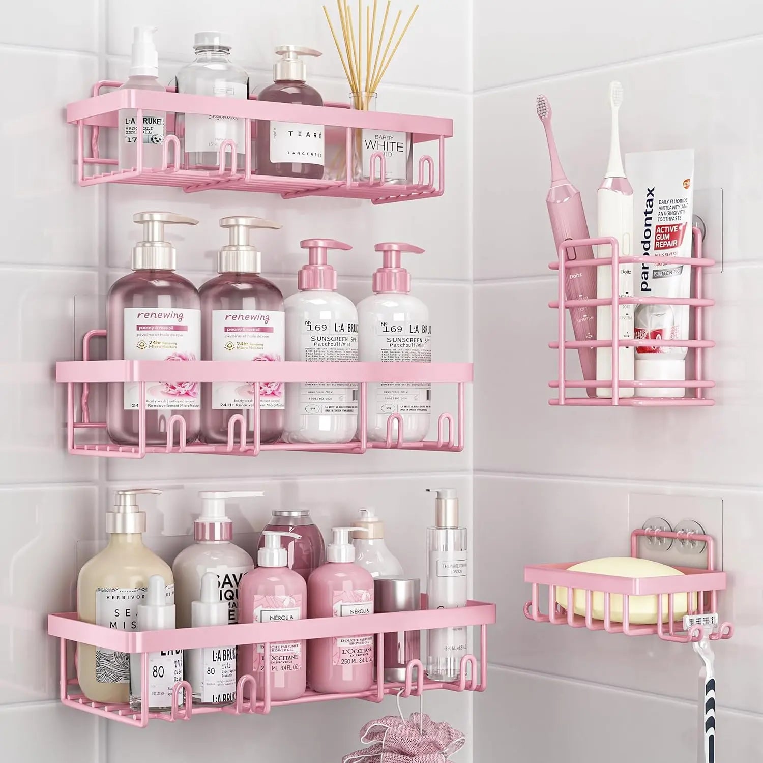 5-Pack Shower Caddy Organizer