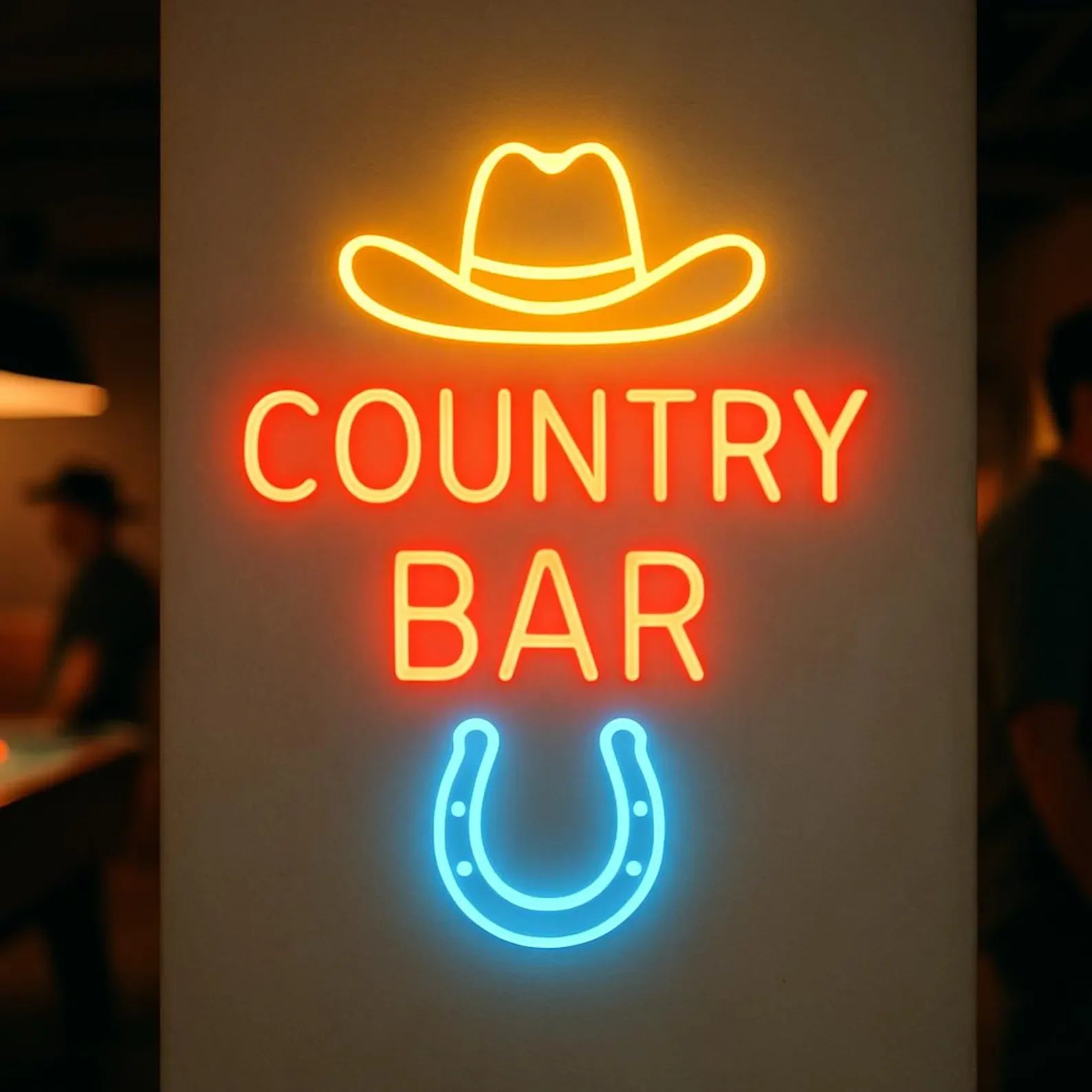 Country Bar Neon Sign,
