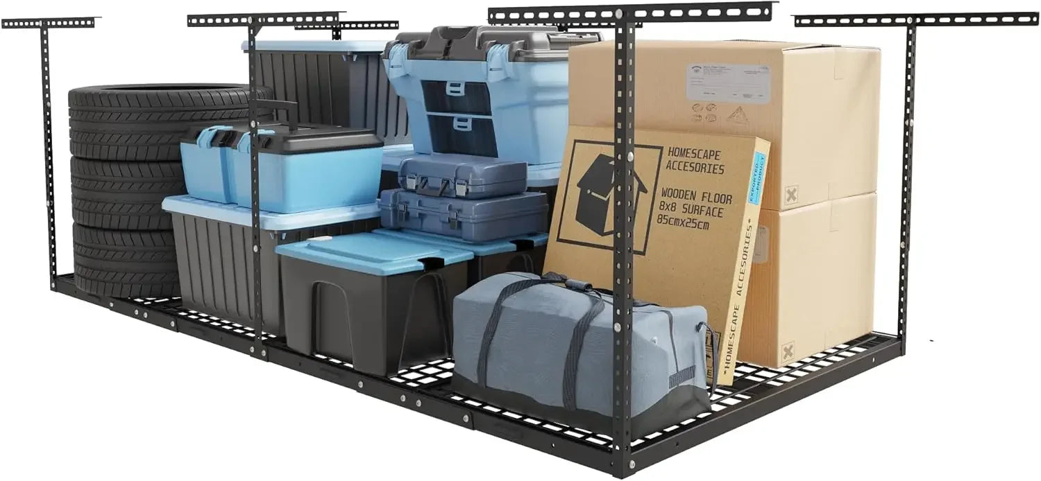 4x8 Overhead Garage Storage Rack, Adjustable