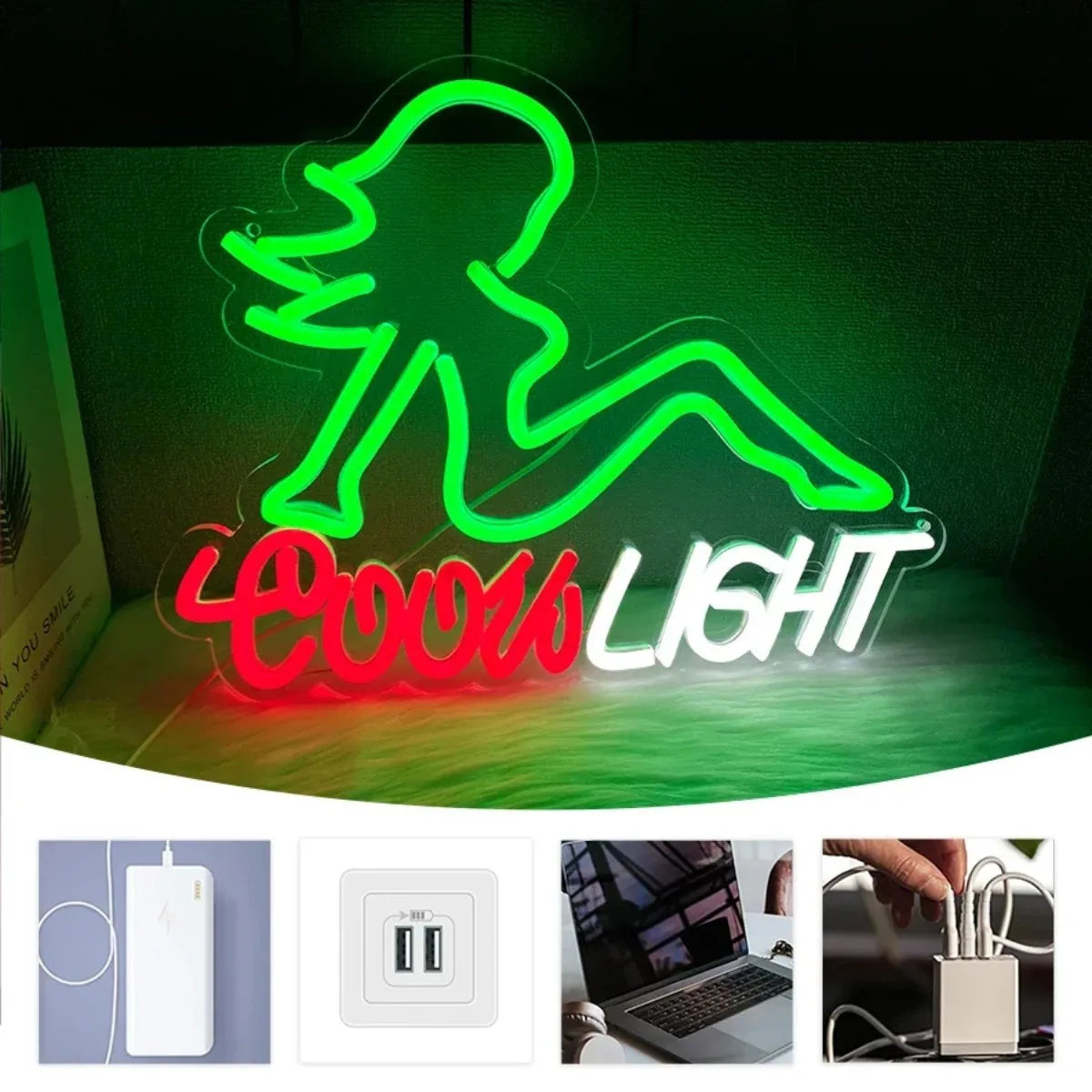 Neon Sign, Beer Sign, Green Women's .