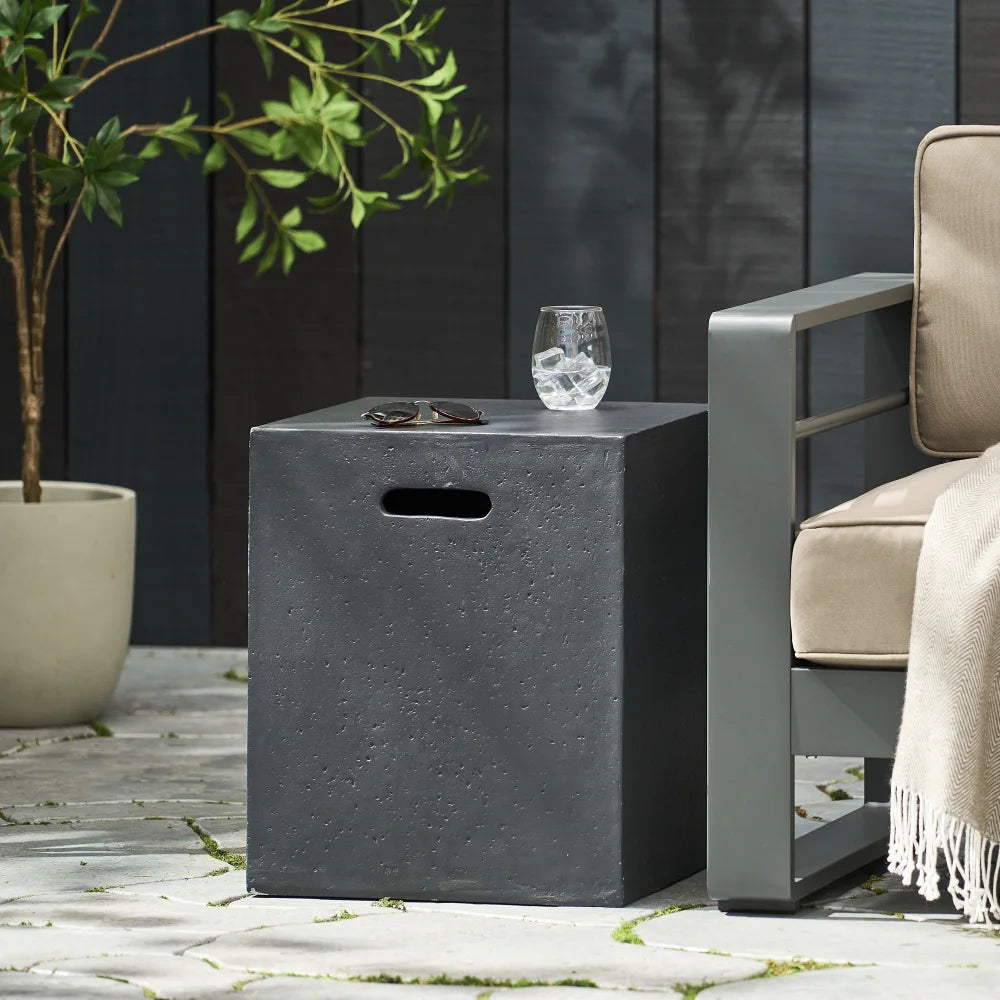 50000 BTU Round Outdoor Concrete Propane Fire Pit