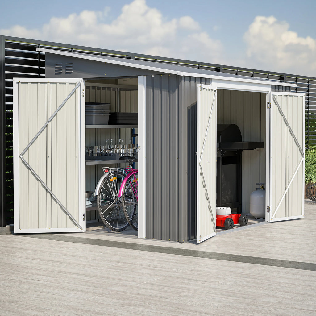 6 x 8 FT Metal Outdoor Storage Shed