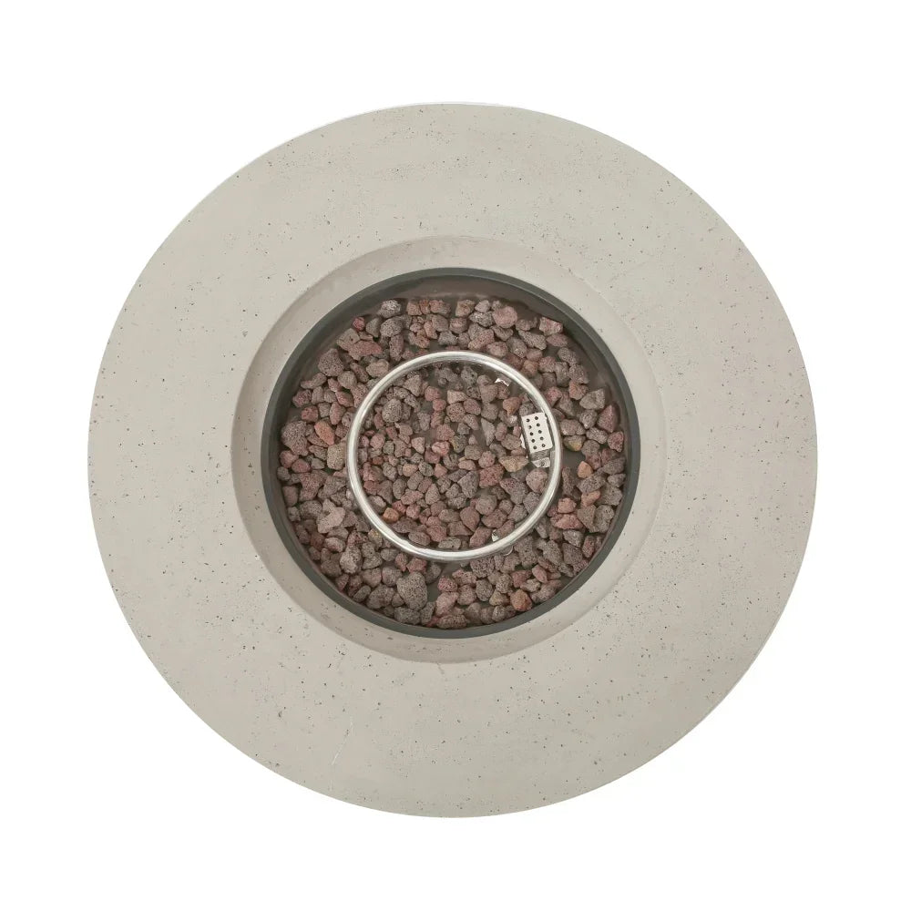50000 BTU Round Outdoor Concrete Propane Fire Pit