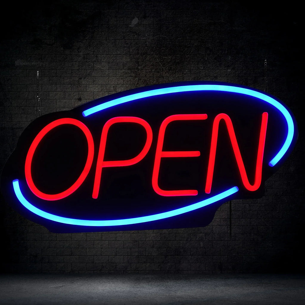 "Open" Wall-Mounted Bar Light Sign,
