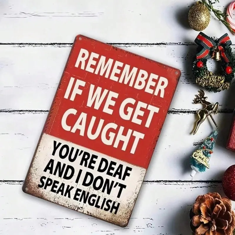 1pc Hilarious Vintage Metal Sign