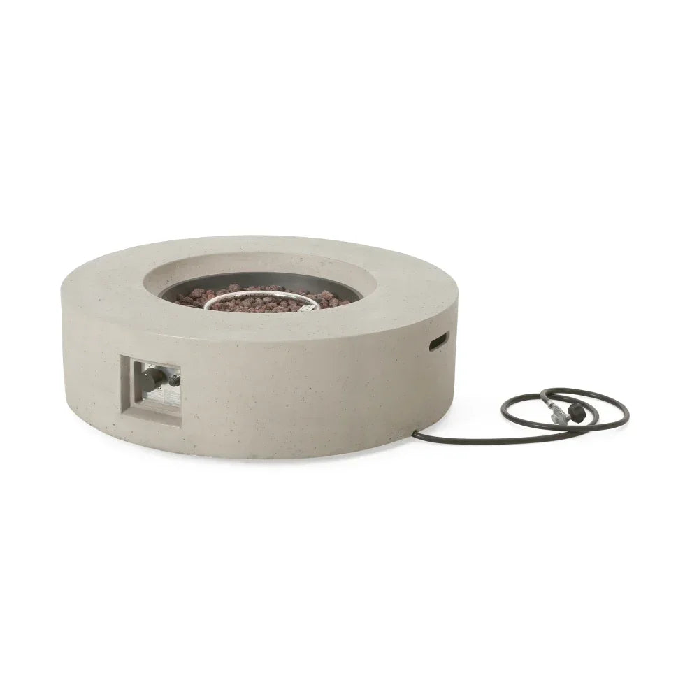 50000 BTU Round Outdoor Concrete Propane Fire Pit
