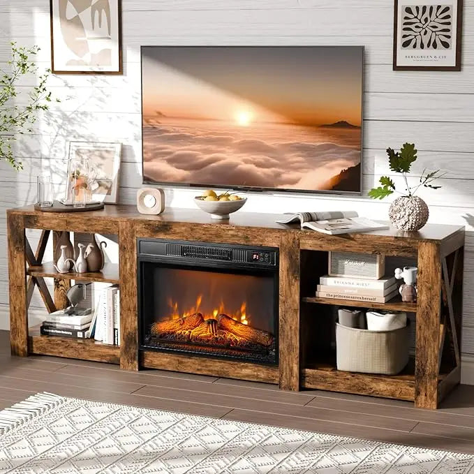 Fireplace TV Stand for up to 80 inch TVs,