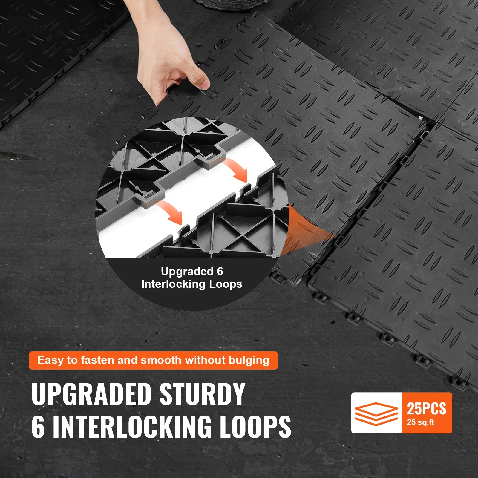 Garage Tiles Interlocking 25/50Pcs Garage Floor Tiles