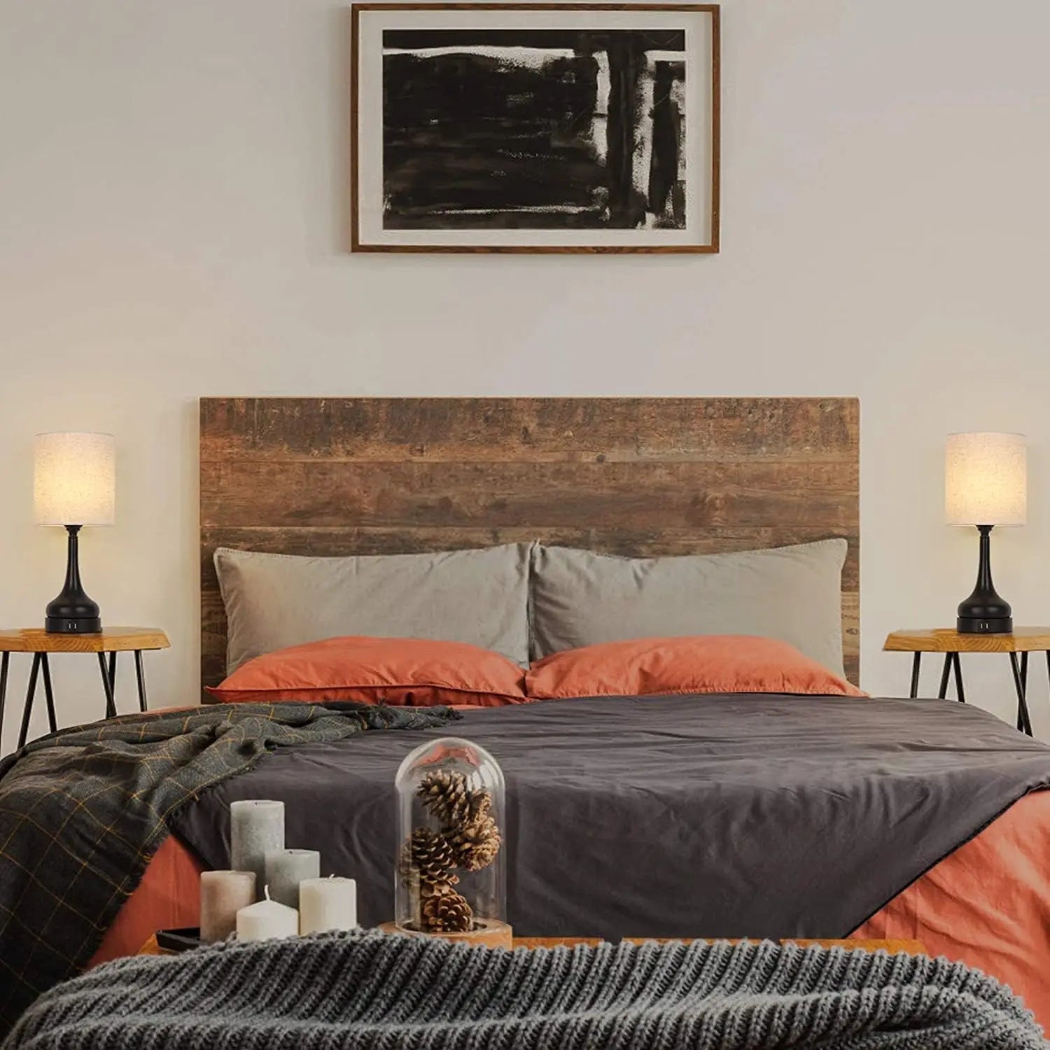 Table Lamp  with Touch Control USB Charging Ports