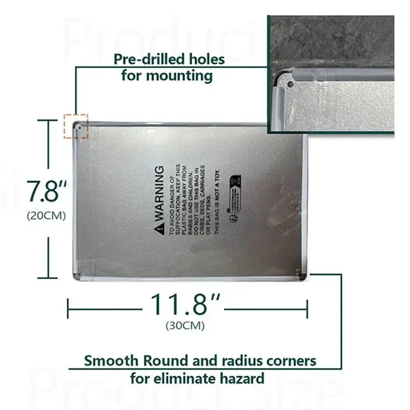 Vintage Football Helmet Metal Tin Sign