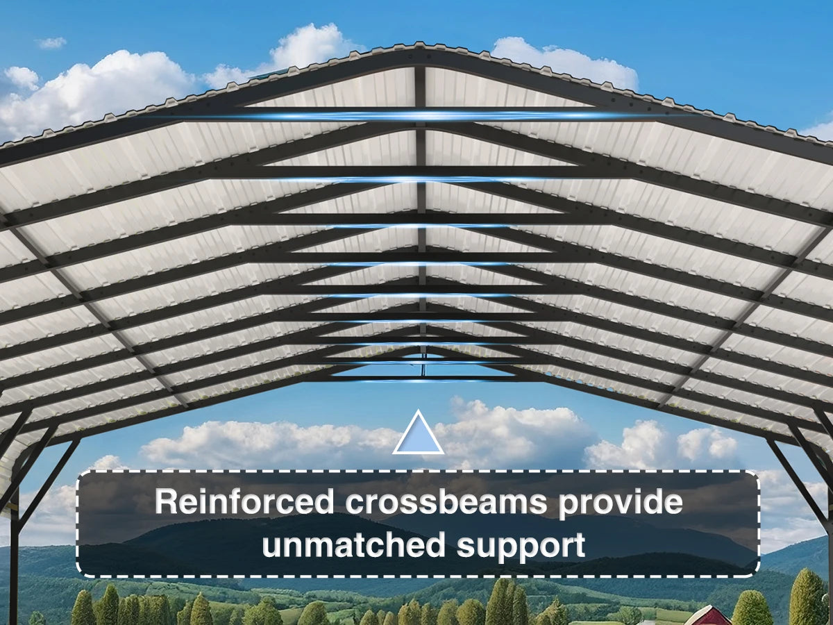 10x15~20x40FT Multi-Size Metal Carport