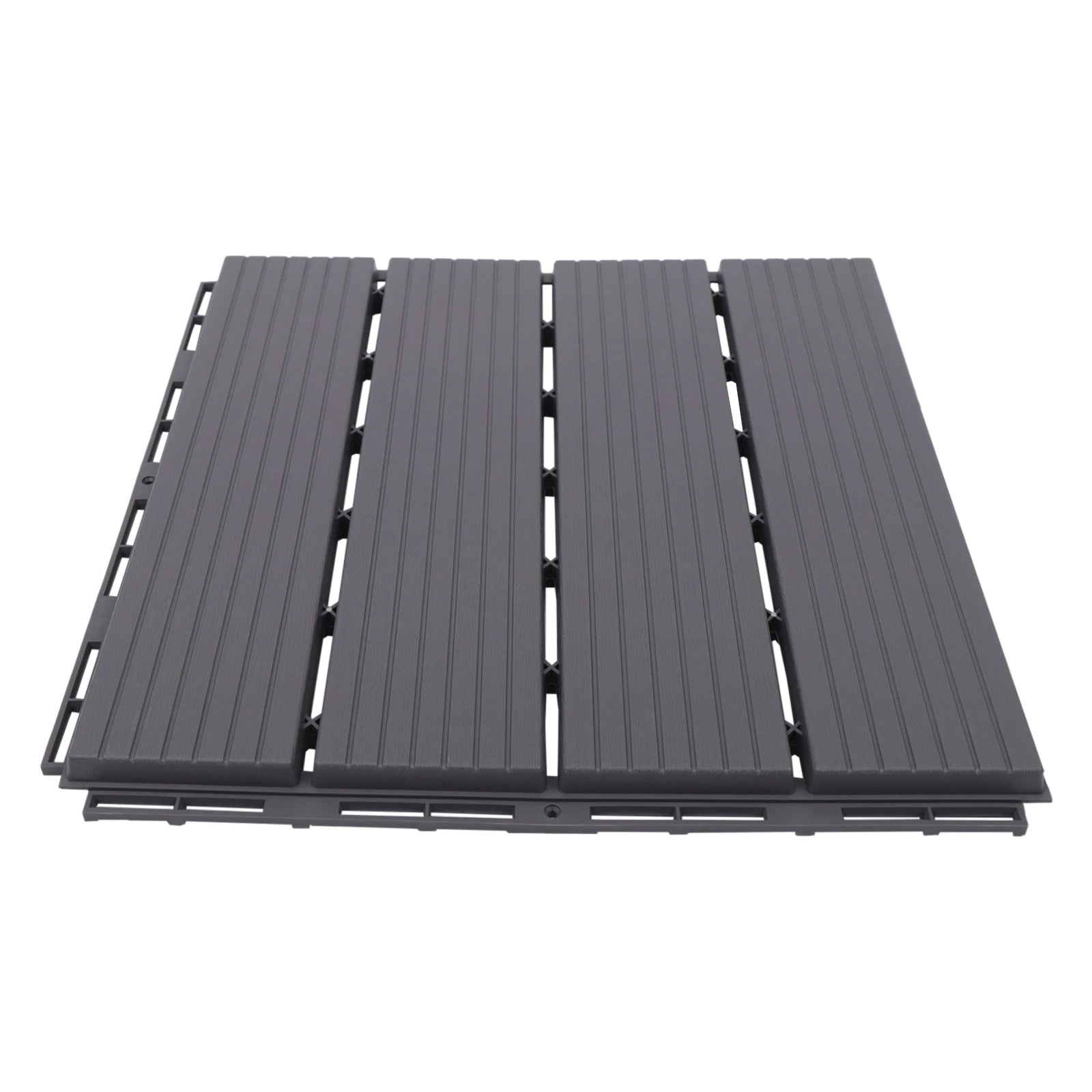 22 PCS Deck Tiles, 12”x12” Interlocking Decking Tiles